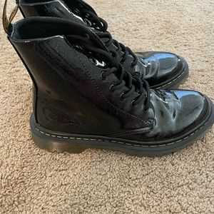 Doc Martens Black Sparkly Boots